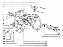 Befestigung schaltsegment