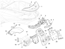 Hinterabdeckung - Kotflügellappen