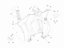 Vorderes Handschuhfach  - Schild-Rückseite