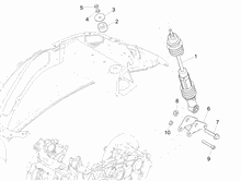 Hintere Radaufhängung - Stoßdämpfer