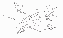 Schwinge - Stoßdämpfer