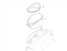 Schutzhelmgehäuse - Untersitz