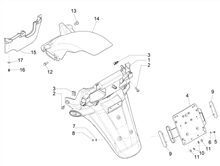 Hinterabdeckung - Kotflügellappen