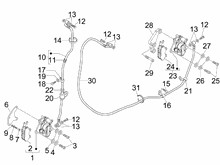 Bremschlauchen - Bremszangen