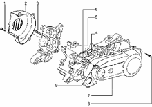 Einheit Zylinder-Kolben-Kolbenbolzen