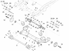 Hintere Radaufhängung - Stoßdämpfer