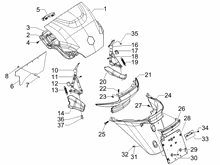 Hinterabdeckung - Kotflügellappen