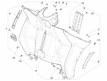 Vorderes Handschuhfach  - Schild-Rückseite