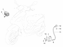Spannungsreglerern - Elektronisches Steuergerern - Zündspule