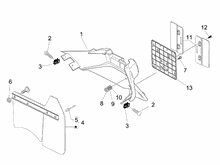 Hinterabdeckung - Kotflügellappen