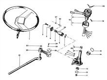 Steering wheel - Steering gear box