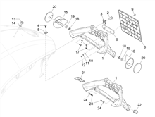 Hinterabdeckung - Kotflügellappen