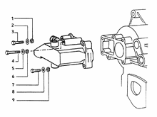 Befest. des getriebeschaltgehauses
