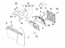 Hinterabdeckung - Kotflügellappen