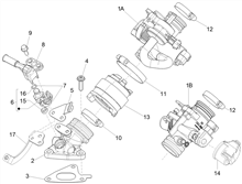 Drosselkörper - Einspritzdüse – Ansaugstutzen