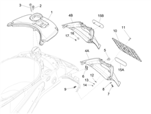 Hinterabdeckung - Kotflügellappen