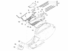 Mittlere Verklaidung - Fußraster