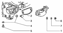 Befestigung schaltsegment