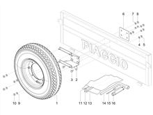 Hintere Radaufhängung/Federung - Stoßdämpfer