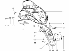 Hinterabdeckung - Kotflügellappen