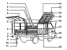 Befestigung positivkabel