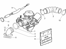 Vergaser, komplett - Ansaugstutzen