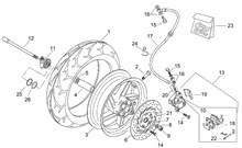 Hinterrad trommelbremse