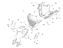 Vorderes Schutzblech-Stütze