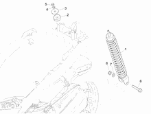 Hintere Radaufhängung - Stoßdämpfer