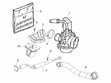 Vergaser, komplett - Ansaugstutzen