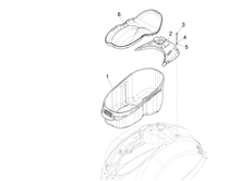 Schutzhelmgehäuse - Untersitz
