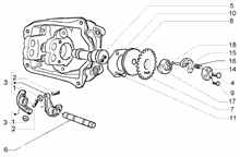 Einheit Zylinder-Kolben-Kolbenbolzen