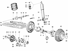 Hintere Radaufhängung - Stoßdämpfer