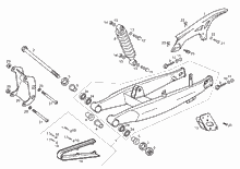 Schwinge - Stoßdämpfer