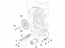 Schwungraddeckel - Ölfilter
