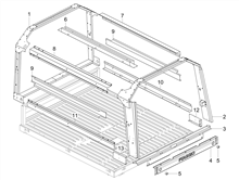 Vorderes Handschuhfach  - Schild-Rückseite