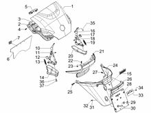 Hinterabdeckung - Kotflügellappen