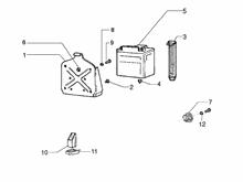 Fernschalteren - Batterie - Hupe