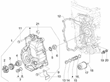 Schwungraddeckel - Ölfilter