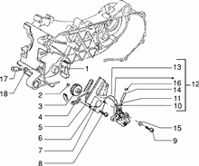 Befestigung schaltsegment