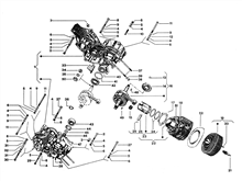 Kurbelgehause - Zylinder - Kurbelwelle