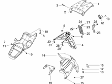 Hinterabdeckung - Kotflügellappen