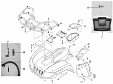 Verkleidungen vorne - Spritzschutz