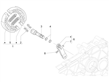 Hinterbremse - Bremsbackensatzen