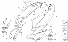 Rear headlight - Top box