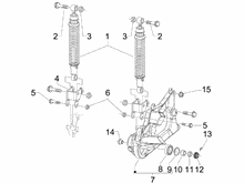Hintere Radaufhängung - Stoßdämpfer
