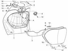 Vorderes Handschuhfach  - Schild-Rückseite