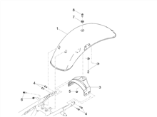 Hinteres schutzblech