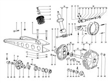 Hintere Radaufhängung - Stoßdämpfer