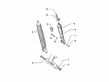 Hintere Radaufhängung - Stoßdämpfer